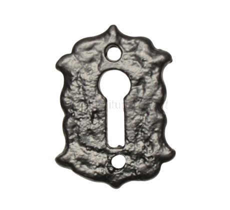 Black Antique Fancy Escutcheon 48x35mm 1503
