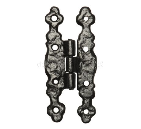 Black Antique Hinges 111x51mm 1509 In Pairs