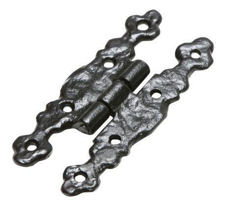 Black Antique Hinges 111x51mm 1509 In Pairs