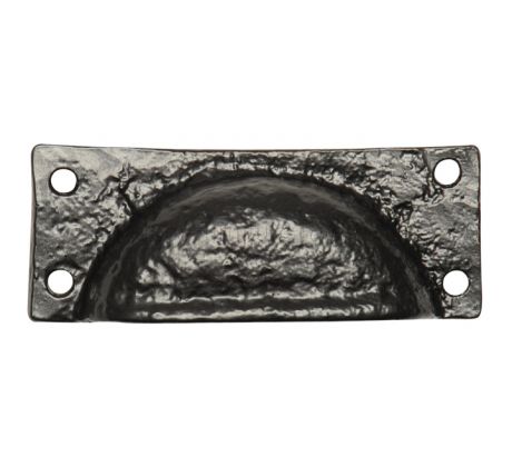 Black Antique Drawer Pull 80mm 1549