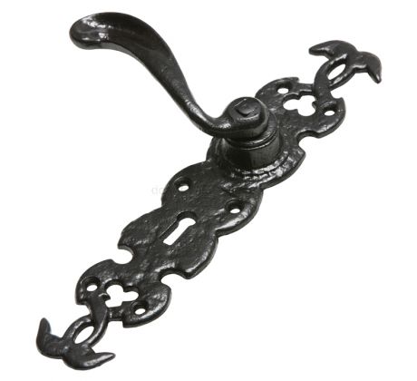 Black Antique Lever Lock Door Handles 1563