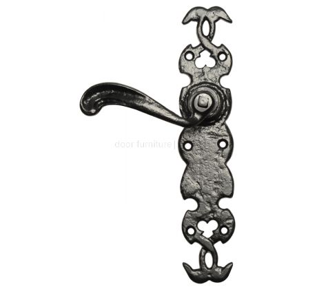 Black Antique Lever Latch Door Handles 1563