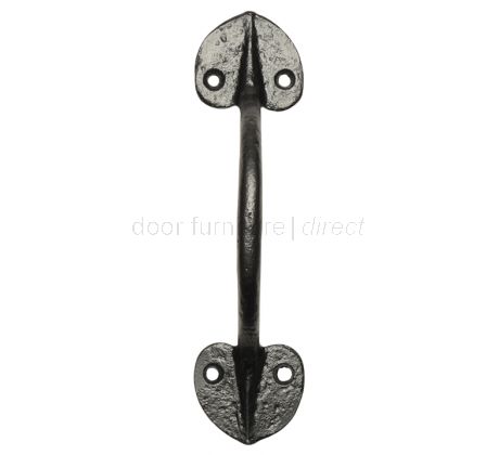 Black Antique Door Pull Handle 215x63mm 1578