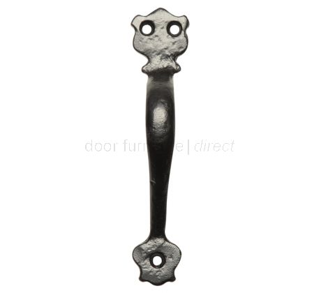 Black Antique Door Pull Handle 152mm 1579