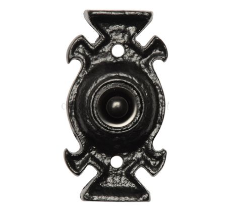 Black Antique Bell Push 89x44mm 1753