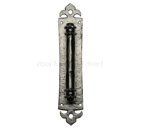 Black Antique Door Pull Handle 343x73mm 2155