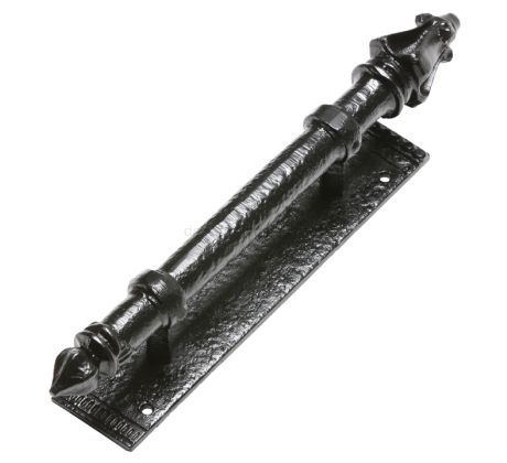 Black Antique Door Pull Handle 304x63mm 2157