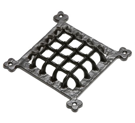 Black Antique Door Grille 304x304mm 2176