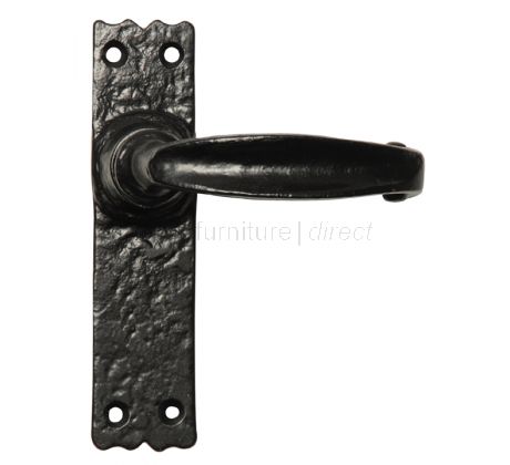 Black Antique Lever Latch Door Handles 152x38mm 2439