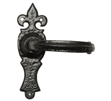Black Antique Lever Latch Door Handles 159x50mm 2448