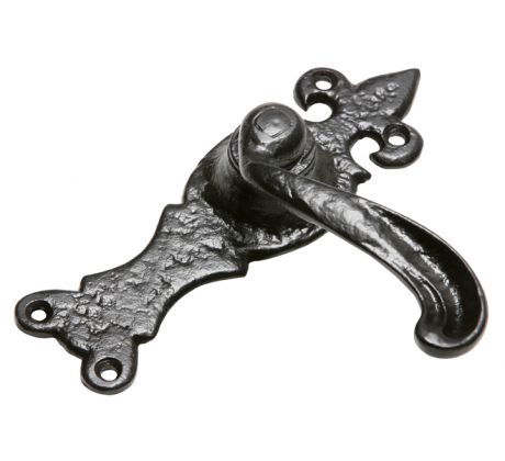 Black Antique Lever Latch Door Handles 165x50mm 2449