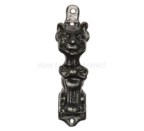 Black Antique Laughing Cat Bedroom Knocker 2618
