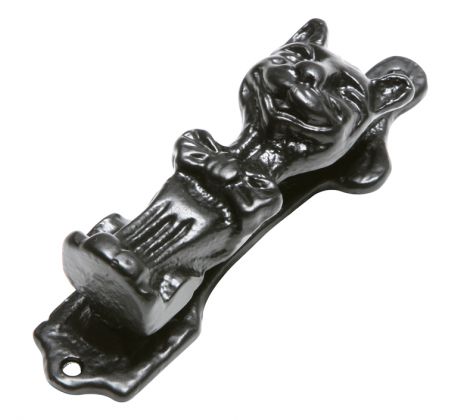 Black Antique Laughing Cat Bedroom Knocker 2618