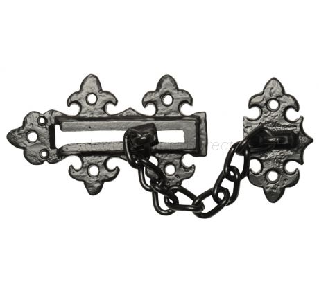Black Antique Door Chain 123x76mm 2967