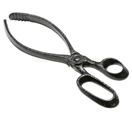 Black Antique Coal Tongs 277mm 3023