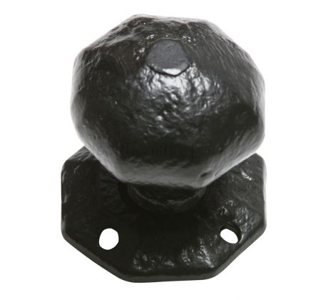Black Antique Octagonal Mortice Door Knobs 70mm 3056