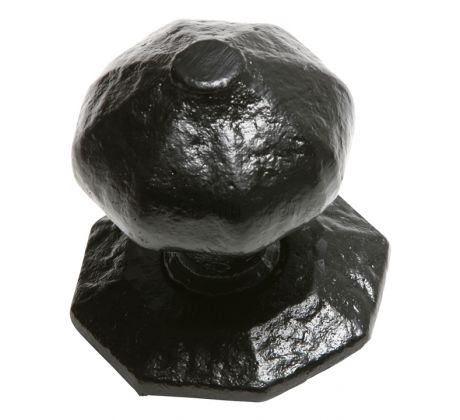 Black Antique Octagonal Centre Door Knob 70mm 3064