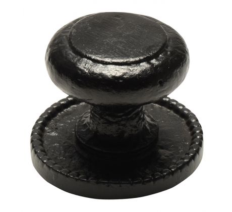 Black Antique Beaded Centre Door Knob 82mm 3066