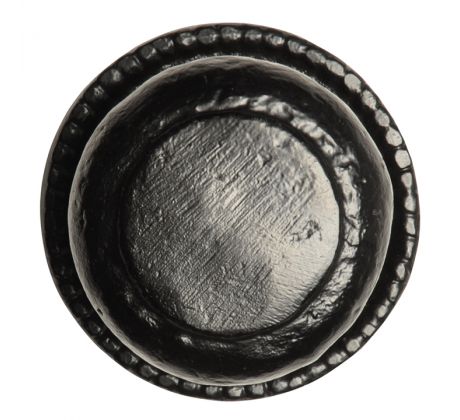 Black Antique Beaded Centre Door Knob 82mm 3066