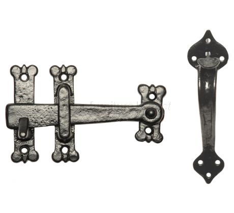 Black Antique Thumb Latch 152mm 3623