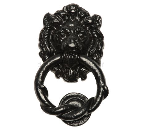 Black Antique Lion Door Knocker 101mm 4896