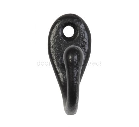 Black Iron Single Coat Hook 357
