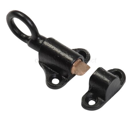 Black Iron Spring Fanlight Catch 607A