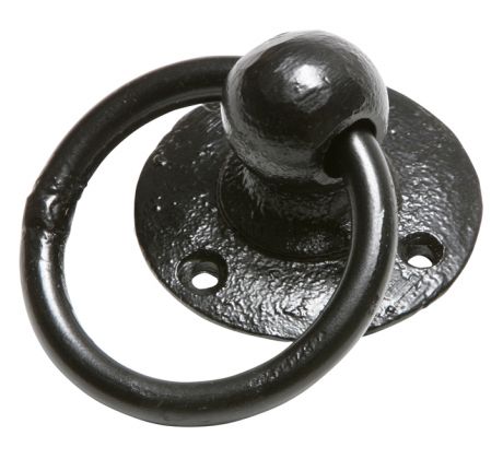 Smooth Black Iron Stable Ring 847