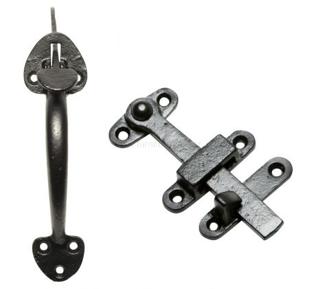 Black Iron Thumb Latch 191mm 1681-S