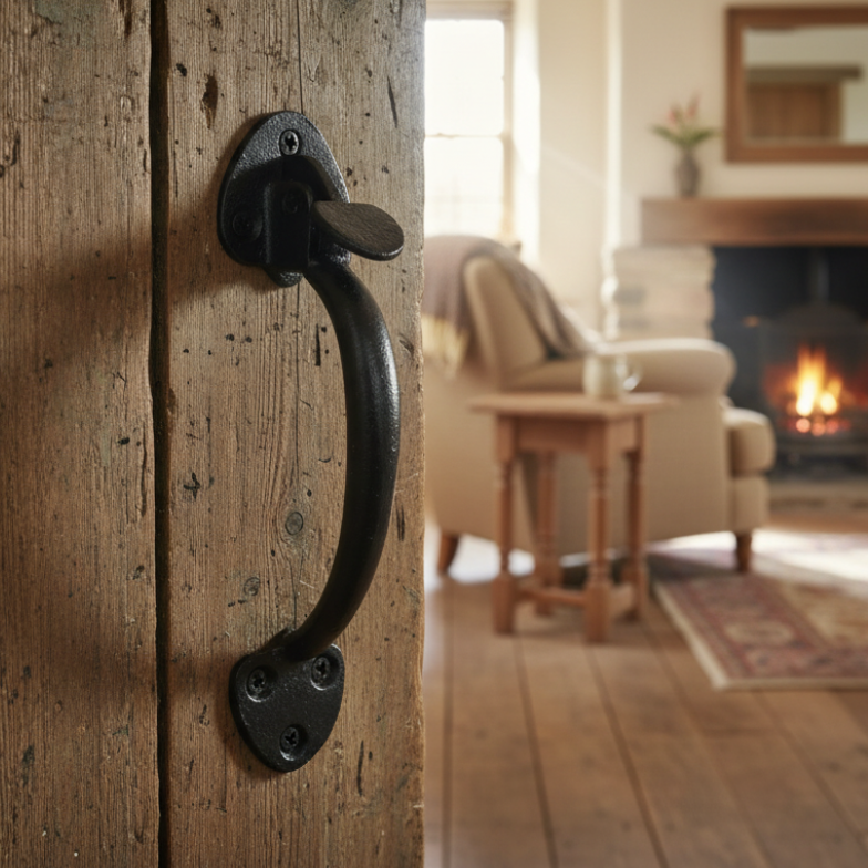 Black Iron Thumb Latch 191mm 1681-S