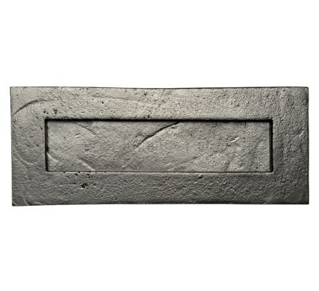 Smooth Black Iron Letter Plate 267x114mm 1911