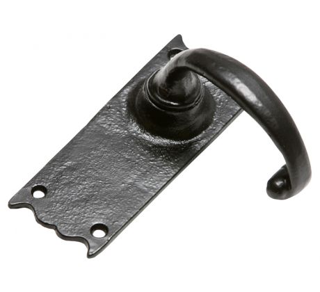 Black Iron Lever Latch Door Handles 2519