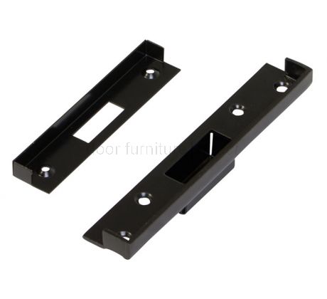 Kirkpatrick Black Deadlock Rebate Set 13mm 7005