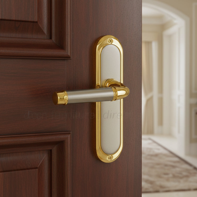 Saturn Straight Lever Dual Finish Latch Door Handles