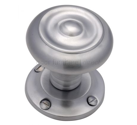 Satin Chrome Aylesbury Mortice Door Knob Set 55mm