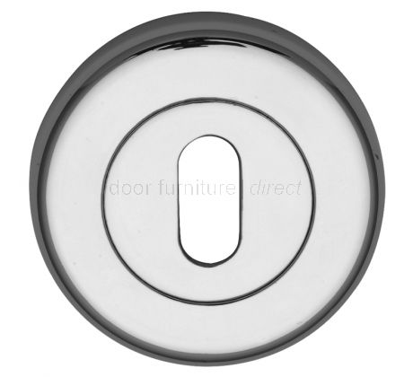 Polished Chrome Sorrento Key Hole Escutcheon 53mm