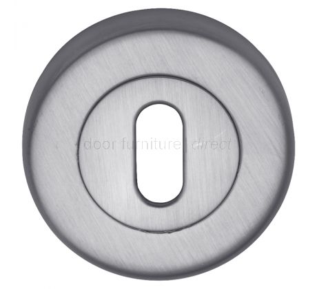 Satin Chrome Round Key Hole Escutcheon 53mm SC0191-SC