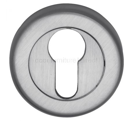 Satin Chrome Euro Profile Escutcheon 53mm