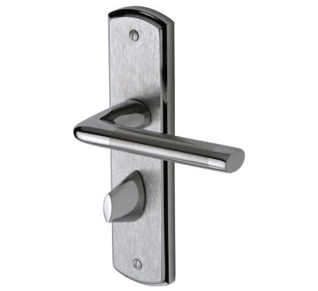 Lena Dual Finish Chrome Straight Lever Bathroom Door Handles