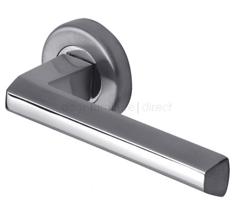 Deda Dual Finish Chrome Shaped Lever on Rose Set