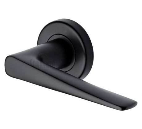Sorrento SC-2059-BLK Amalfi Black Lever on Rose Door Handles