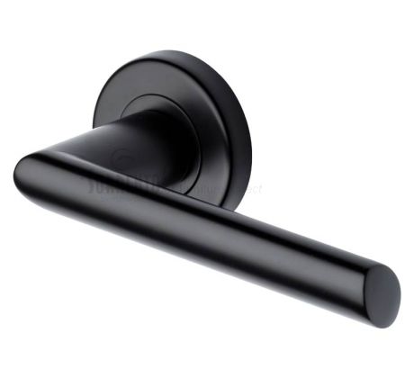 Sorrento SC-4692-BLK Mercury Black Lever on Rose Door Handles
