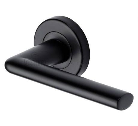 Sorrento SC-2352-BLK Lena Matt Black Lever on Rose Door Handles