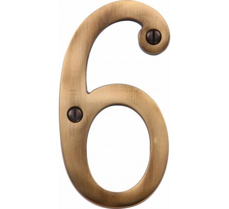 Heritage C1560 Antique Brass 3in (76mm) Numerals 0-9