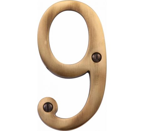 Heritage C1560 Antique Brass 3in (76mm) Numerals 0-9