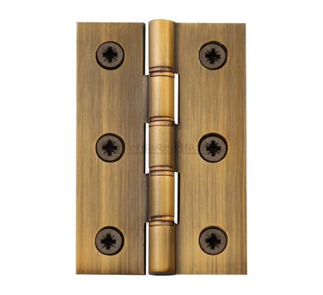 Antique Brass Door Butt Hinges 76x50mm (3x2in) in Prs