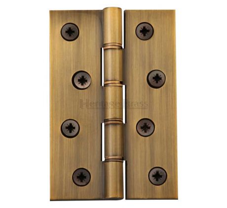 Antique Brass Door Butt Hinges 102x67mm (4x2.5/8in) in Prs