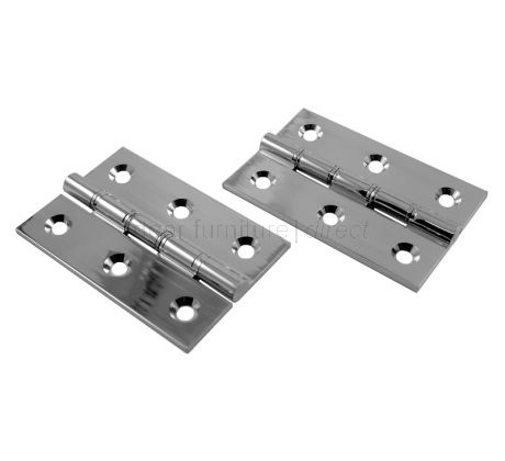 Polished Chrome Butt Hinges 3x2in In Pairs