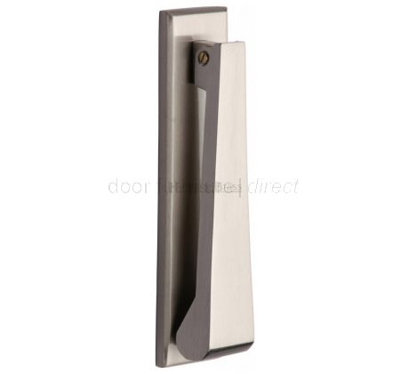 Heritage Satin Nickel Contemporary Door Knocker 165x40mm