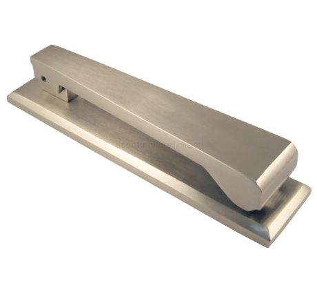 Heritage Satin Nickel Contemporary Door Knocker 165x40mm